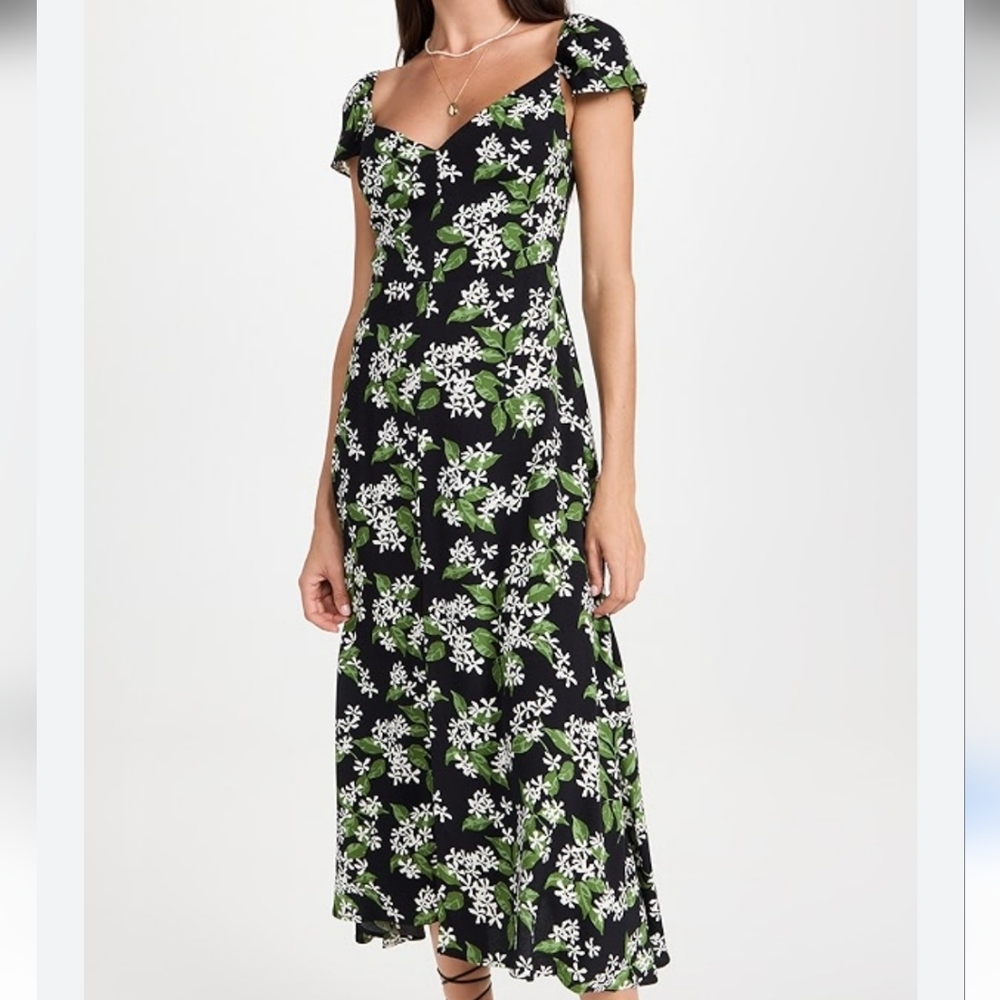 NWT Reformation Floral Baxley Dress, Size 10